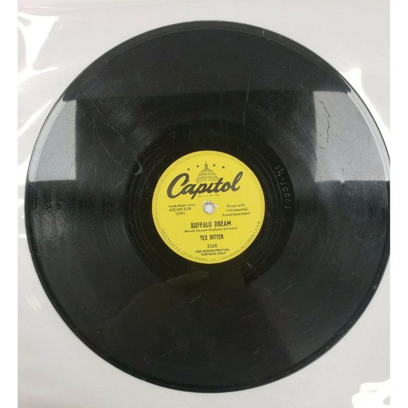 78 RPM-My Woman Ain't Pretty-Buffalo Dreamin'-Tex Ritter (R148) - Picture 4 of 4